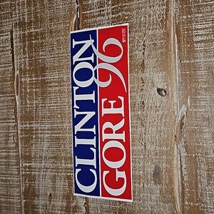 Vintage | 1996 Bill Clinton & Al Gore Bumper Sticker